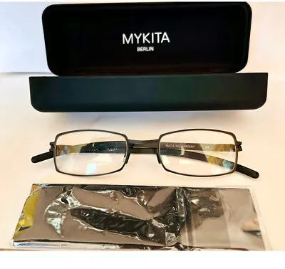 MYKITA Eyeglass Frames Model Joe Square  Black Titanium Frame • $99