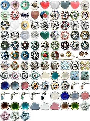 £3.29 • Buy Shabby Chic Cupboard Door Knobs Handles Drawer Pulls. Vintage Ceramic Knobs.