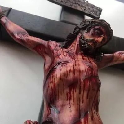 Handmade Realistic CrucifixRealistic Crucifix Wound For Meditation Wall Cross • £13.04