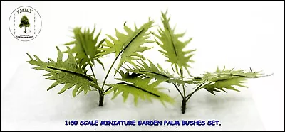 Miniature Garden Dioramas Palm Bushes Set Model 1/50 Scale.  Emg-044 • $6