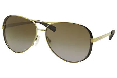 Michael Kors Chelsea MK5004 MK/5004 1014T5 Gold/Brown Pilot Sunglasses 59mm • $79.95