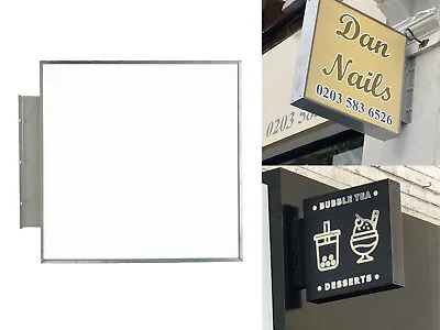 £130 • Buy Led Projecting Light Box Outdoor Advertising Shop Sign | Square | 60cm X 60cm |