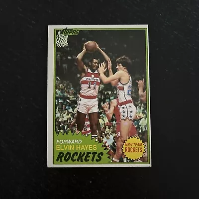 1981 Topps Basketball ELVIN HAYES Houston Rockets Card #42 • $1