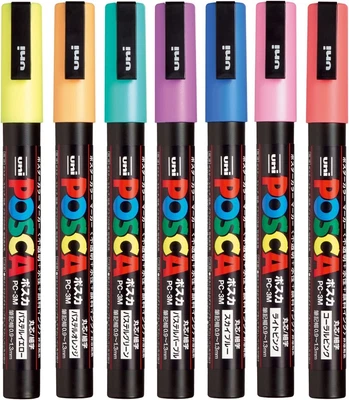 $26.75 • Buy Uni Posca Paint Marker Pen, Fine Point, Set Of 7 Natural Color (PC-3M 7C),Origin