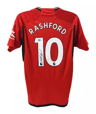 Marcus Rashford Signed Manchester United Home Soccer Jersey #10 - Beckett COA • $399.99