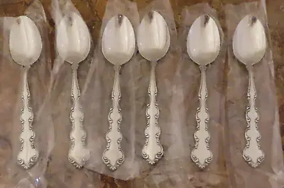 Oneida Mozart 6 Teaspoons Spoons Deluxe Stainless Flatware Silverware Lot C New • $36.99