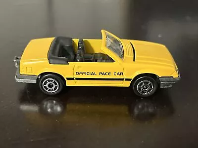 Vintage Diecast Toy Car Majorette Mustang Convertible Pace Car No.227 Yellow • $7.50