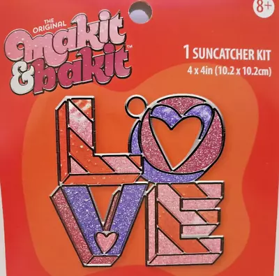 Makit & Bakit LOVE Suncatcher Kit Kids Craft Colorbok NEW • $9.99