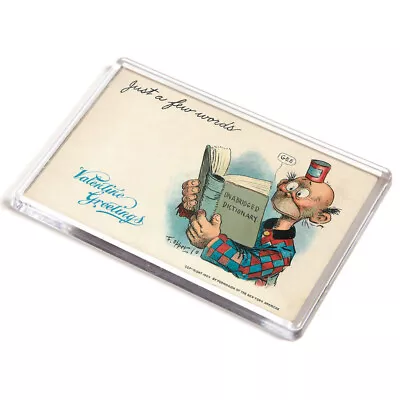 JUMBO MAGNET - Vintage Valentine - Just A Few Words • £4.99