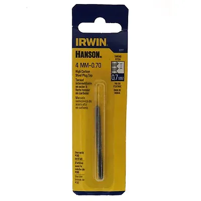 Irwin Hanson 8317 4mm-0.70 High Carbon Steel Plug Tap M4-0.70 • $3.74