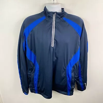 Sunice Tornado Blue Golf Waterproof Flex Vent Jacket Pullover Size L • $37.95