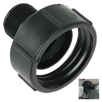 Efficient IBC Tote Drain Tank Adapter With 1 Water Tank Garden Hose Attachment • £7.97