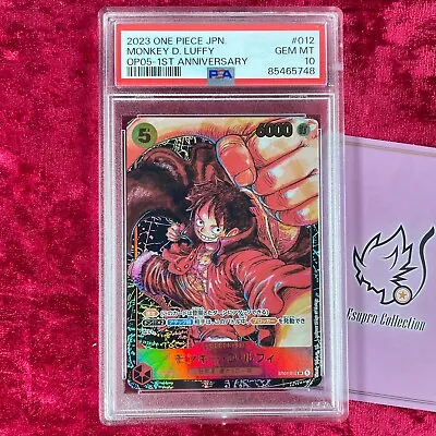 PSA 10 2023 Monkey D. Luffy One Piece Awakening Of The New Era 1st Anniversary • $9.99