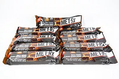 9 Met-RX Big 100 SALTED CARAMEL BROWNIE CRUNCH 3.52 Ounce Bar 08/15/2024 • $41.99