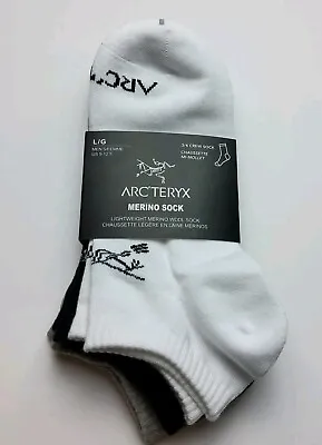 Arc'teryx Lightweight Merino Wool Ankle Socks 3pk Size L (M9-12.5) • $34.99