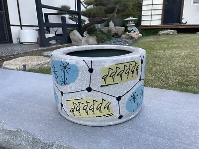 Mid Century Modern Atomic Asian Ceramic Planter 50-60s Era Japanese • $599.93