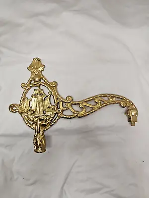 Vintage Brass Ornate Nautical Ship Floor Lamp Arm Replacement Part • $30