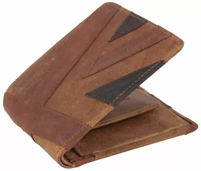 Mustard Mens Union Jack Wallet - Brown • £17.95