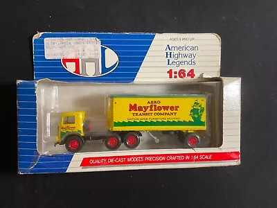 AHL 1:64 Scale Diecast Tractor Trailer Mayflower Transit Company Mack Model CJ • $10