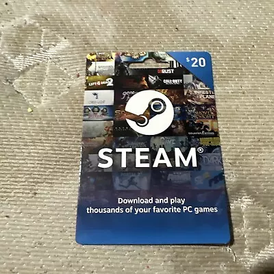 Steam $20 Valve Gift Card Steam Wallet  • $20