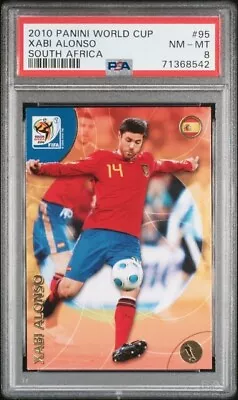 2010 Panini World Cup South Africa 95 Xabi Alonso PSA 8 • $30