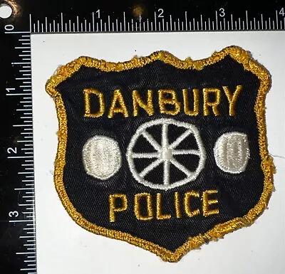 VINTAGE OBSOLETE Danbury Connecticut CT Motorcycle ? Police Patch • $33