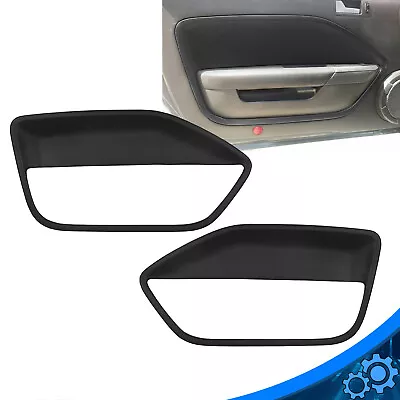 For 2005-2009 Ford Mustang Pair Interior Door Panel Insert Hard Cover Black • $30