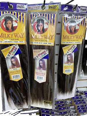 100% Human Hair Milky Way Yaky Weave Milkyway Original All Different Colors • $19.99
