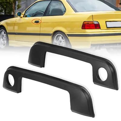 Front LH & RH Exterior Door Handle Trim Cover W/ Seal For BMW E36 E34 Z3 323i M3 • $13.98