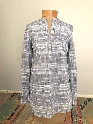 Merona Women’s Shirt Dress Tunic Size XS 100% Cotton Blue Shades. • $7