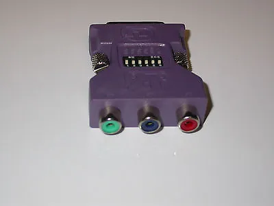 $8.50 • Buy ATI DVI-I Male To 3 RCA Female Component Video Adapter P/N 6140016400G BRAND NEW