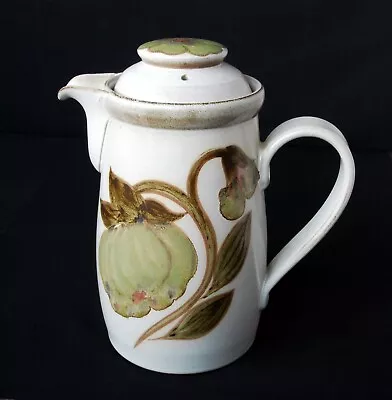 Vintage Denby Troubadour Coffee Pot Hand Painted Stoneware 2pt Retro 70s • £10