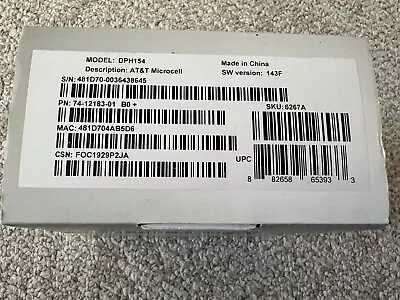 Cisco AT&T Microcell Wireless Cell Phone Signal Booster 3G 4G LTE DPH-154    / A • $29.99