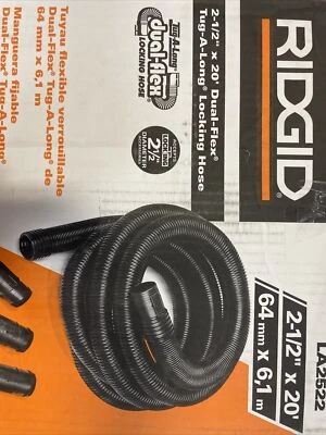 $32.99 • Buy Vacuum Hose For Ridgid Wet Dry Shop Vacuums 2-1/2 In 20 Feet Long Cleaner Tube