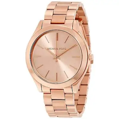 Michael Kors Runway Rose Dial Rose Gold-tone Unisex Watch MK3197 • $103.58