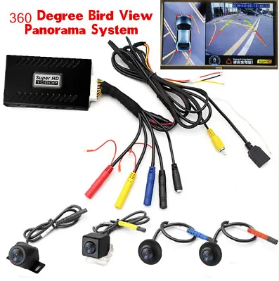 360 Degree Waterproof View Car Camera System DVR Recording Parking Rear View Cam • $146.39