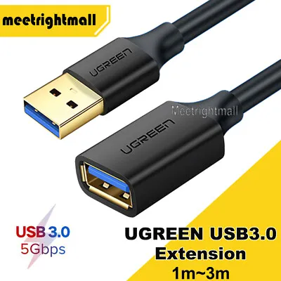 $7.45 • Buy UGREEN 5Gbps USB3.0 Extension Cable USB 3.0 Type A Male To Female Extender Cord 