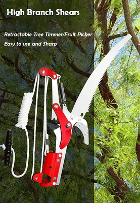 £11.15 • Buy High-Altitude Telescopic Tree Branch Pruner Extendable Tree Loppers Tree Pruner