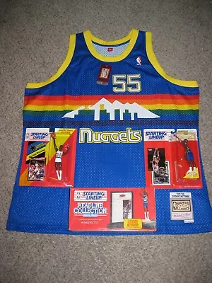 Dikembe Mutombo Denver Nuggets ManCave Pack: 3XL Jersey & 3piece Starting Lineup • $150