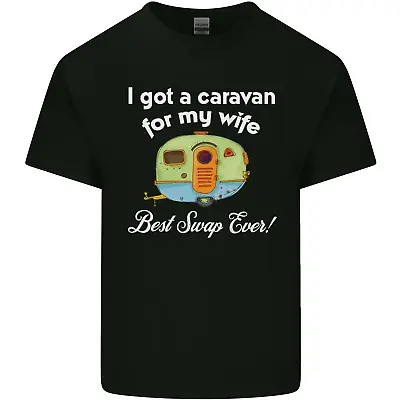 A Caravan For My Wife Caravanning Funny Mens Cotton T-Shirt Tee Top • £11.75