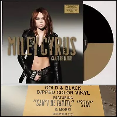 MILEY CYRUS Can't Be Tamed LP Gold / Black Vinyl SEALED-Rock Mafia Noah Cyrus • $65