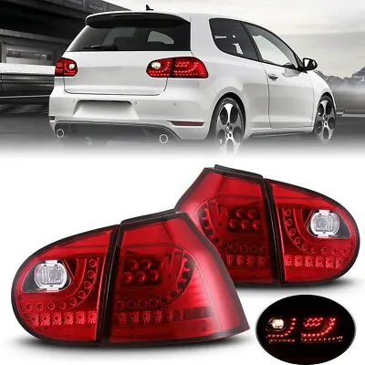 $226.24 • Buy Chrome Tail Lights For 2006-2009 Volkswagen Golf GTI MK5 Brake Lamps Left+Right