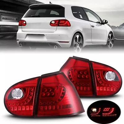 Chrome Tail Lights For 2006-2009 Volkswagen Golf GTI MK5 Brake Lamps Left+Right • $180.99