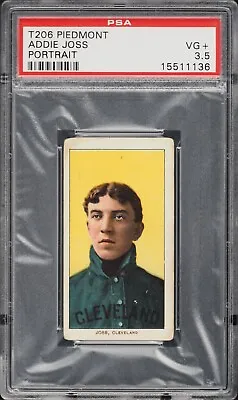 💥 The Human Hairpin Addie Joss 1909 T206 Piedmont 150 Portrait Rookie RC PSA 3 • $850