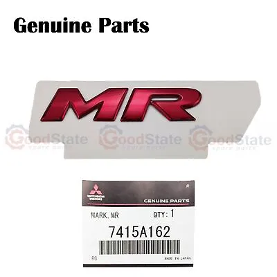 $39.15 • Buy GENUINE Mitsubishi Lancer Evolution Evo 10 X MR Emblem Badge Boot Trunk Rear