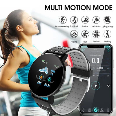 $18.99 • Buy Smart Watch Waterproof Heart Rate Blood Pressure Oxygen Monitor Pedometer AU
