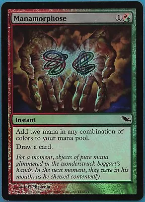 Manamorphose FOIL Shadowmoor PLD Red Green Common MTG CARD (ID# 432725) ABUGames • $27.45