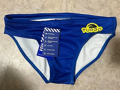 Team Water Polo Suit Brief Speedo Turbo  Swim 30 Mens Boys Swimsuit New Small • $30