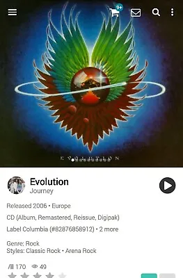 Journey ‎~ Evolution 2006 Remastered Steve Perry CD 1979 AOR Melodic Rock Schon  • $9.93