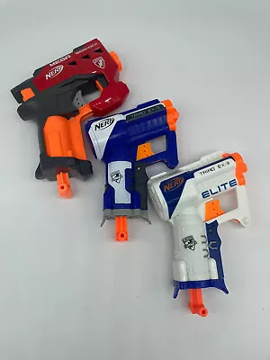 Nerf Pistol Lot Of 3 EX-3 Elite Bigshock Blue Jolt Mega • $9.31